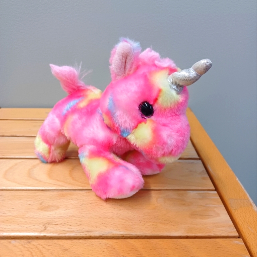 ✓Aurora Pink Unicorn Plush Stuffed Soft Toy Beanbag Pony Horse Toy 6" fairy core